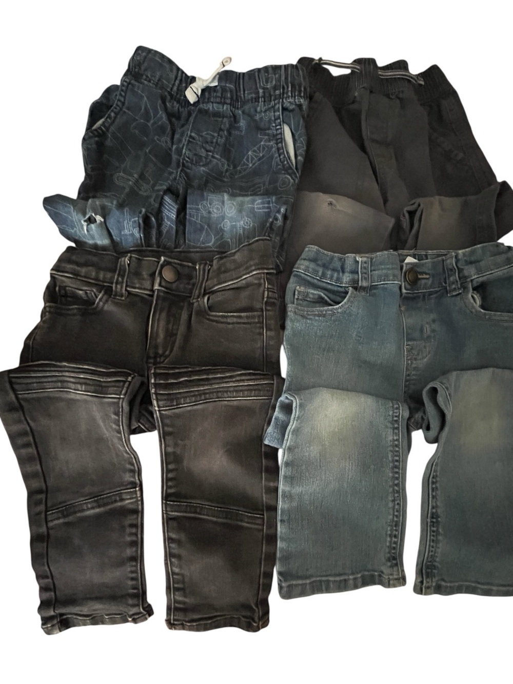 Carter's Boy 3T Jeans & Pants Lot - Blue, Black, Gray | Back to School